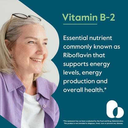 BESTVITE Vitamin B2 (Riboflavin) 400 mg – 120 vegane Kapseln – Hochdosiert für Energie, Haut & Zellgesundheit – Unterstützt das Nervensystem – Vegan, Nicht-GVO, Glutenfrei