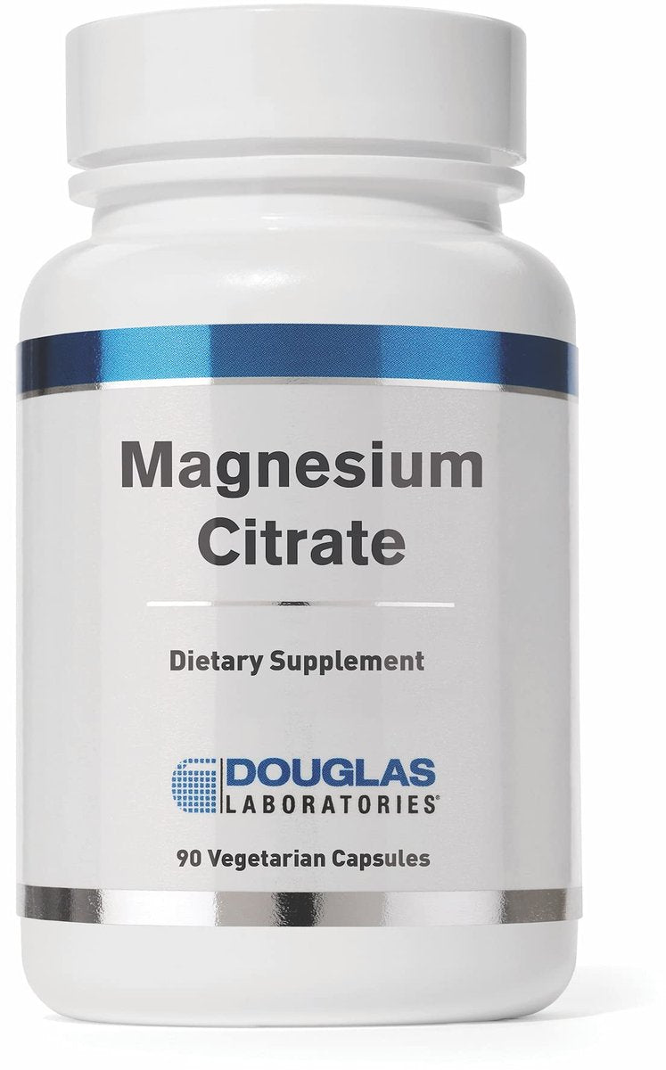 Douglas Laboratories Magnesium Citrat 150 mg – Für Herzfunktion, Knochengesundheit und Muskeln – Sanft zur Verdauung – 90 vegetarische Kapseln