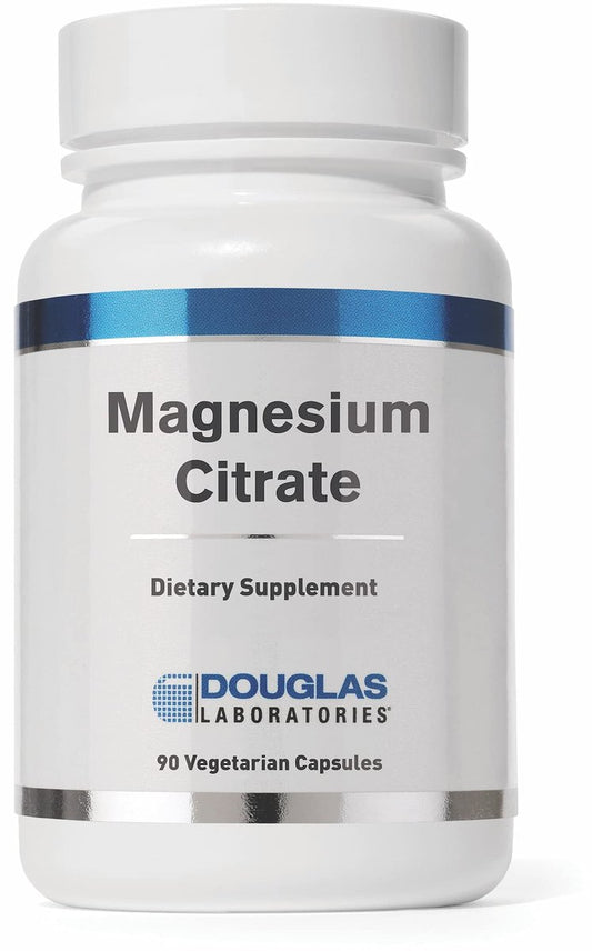 Douglas Laboratories Magnesium Citrat 150 mg – Für Herzfunktion, Knochengesundheit und Muskeln – Sanft zur Verdauung – 90 vegetarische Kapseln
