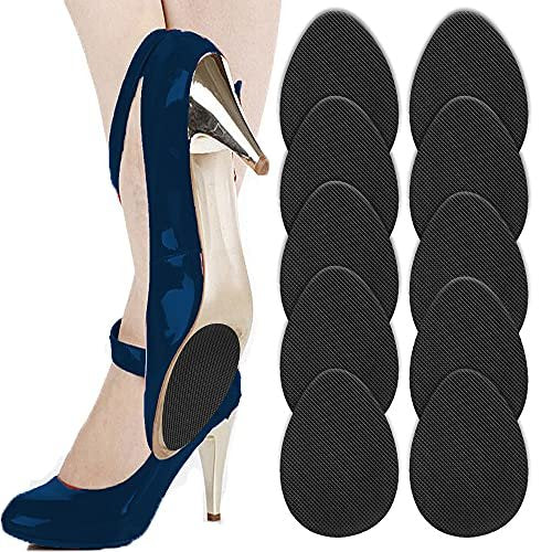 Rutschfeste Schuhpolster – Selbstklebende Anti-Rutsch-Aufkleber für Schuhsohlen, Gummi-Schuhgriffe, Sohlenschutz (Schwarz, 5 Paare)