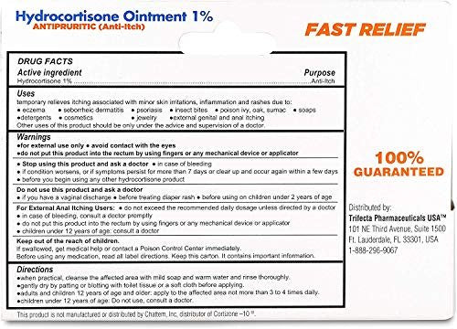 Globe Hydrocortison Maximum Stärke transparente Salbe 1%, 28 g | Juckreizstillende Salbe gegen Rötungen, Schwellungen, Juckreiz, Ausschlag, Dermatitis, Insektenstiche, Ekzeme, Hämorrhoiden & mehr