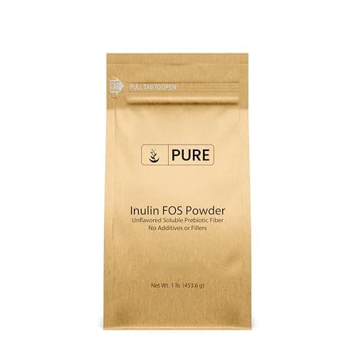 Pure Original Ingredients Inulin FOS Pulver (1 Pfund) – Immer rein, keine Füllstoffe oder Zusätze, laborgeprüft