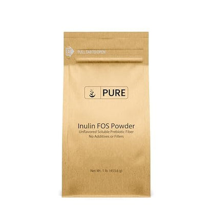 Pure Original Ingredients Inulin FOS Pulver (1 Pfund) – Immer rein, keine Füllstoffe oder Zusätze, laborgeprüft