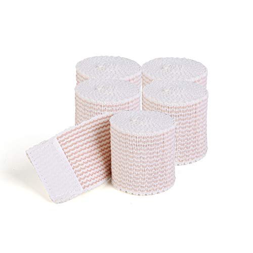 Hospora Latex-freie Kompressions-Baumwoll-Elastikbinde (5 cm, 5 Rollen) – Beige