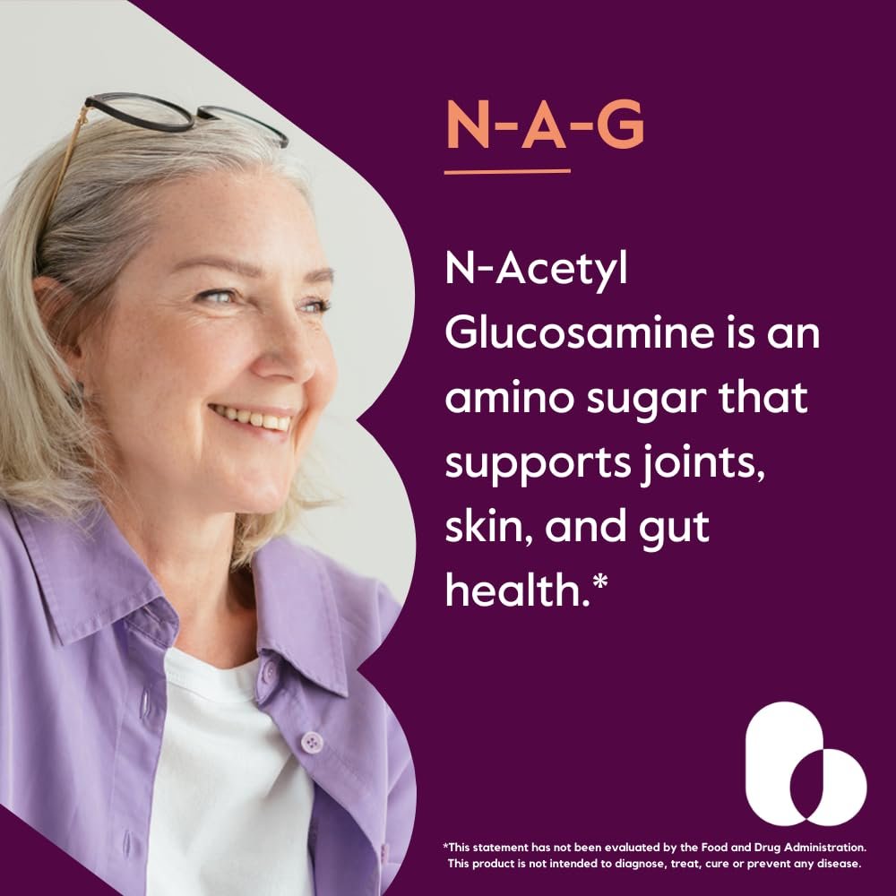 BESTVITE N-Acetyl Glucosamin (N-A-G) 700mg – 120 Kapseln – ohne Stearate – Nicht-GVO – Glutenfrei