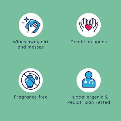 Wet Ones Hand and Face Wipes Singles, Unscented – 24 einzeln verpackte Tücher (6er-Pack) für empfindliche Haut