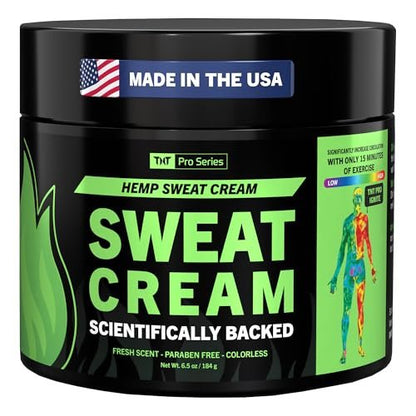 TNT Pro Ignite Hot Sweat Cream – Thermogene Wärmesalbe für Männer & Frauen, 6,5 Unzen
