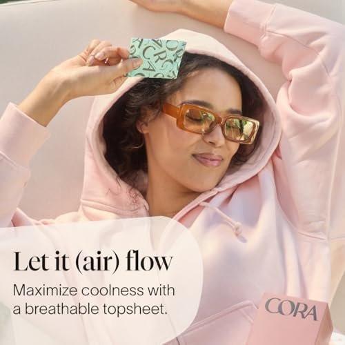 Cora 100% Bio-Baumwoll-Oberblatt Slipeinlagen (36 lange Slipeinlagen)