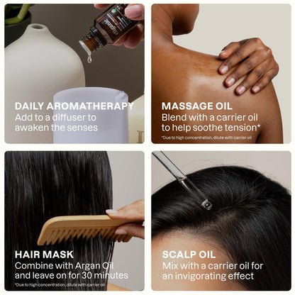 Cliganic Bio Rosmarinöl, 100% rein natürlich, für Haare, Haut, Aromatherapie | Non-GMO zertifiziert