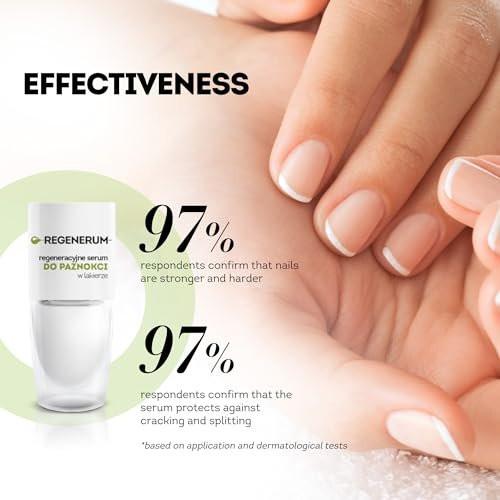 Regenerum Regenerativer Nagellack-Serum – Stärkt und schützt die Nagelplatte mit Vitamin-Komplex, Mineralien und Algenöl – Fördert das Nagelwachstum – 8 ml