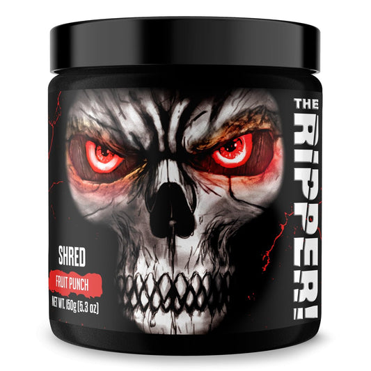 JNX SPORTS The Ripper! Fatburner Pre Workout für Männer & Frauen – Thermogene Fettverbrennung, Appetitzügler, Energie & Ausdauer – Fruit Punch, 30 Portionen