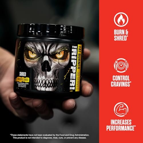 JNX SPORTS The Ripper! Fatburner Pre Workout für Männer & Frauen – Thermogene Fettverbrennung, Appetitzügler, Energie & Ausdauer – Fruit Punch, 30 Portionen