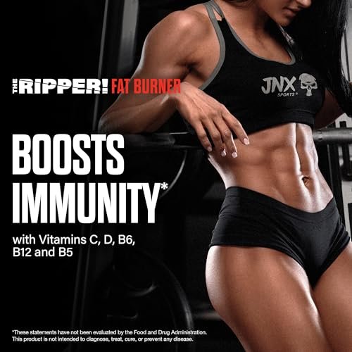 JNX SPORTS The Ripper! Fatburner Pre Workout für Männer & Frauen – Thermogene Fettverbrennung, Appetitzügler, Energie & Ausdauer – Fruit Punch, 30 Portionen