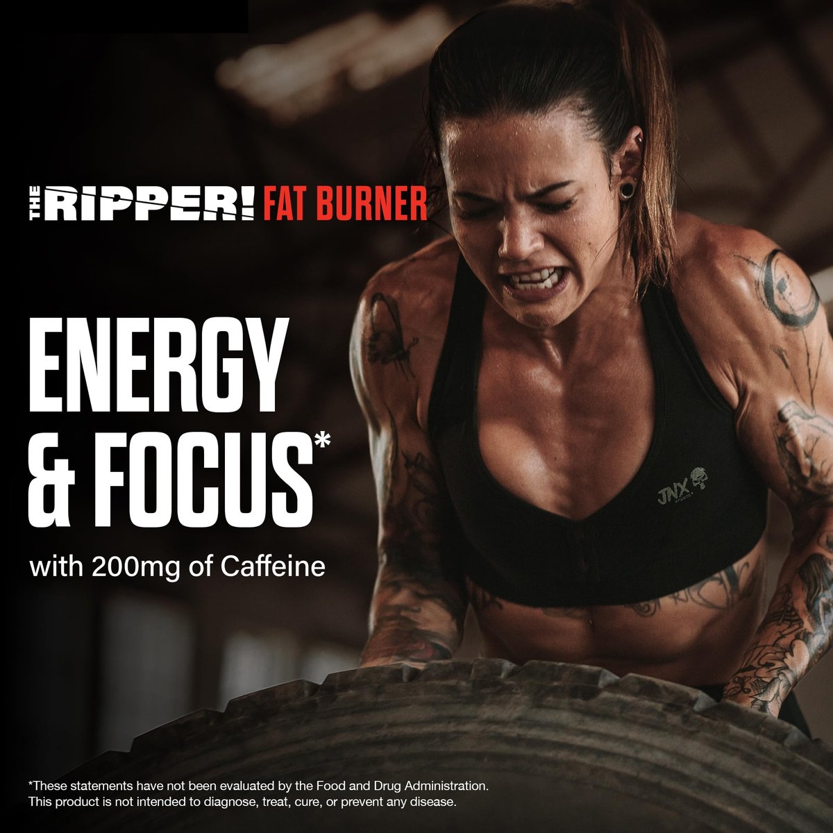JNX SPORTS The Ripper! Fatburner Pre Workout für Männer & Frauen – Thermogene Fettverbrennung, Appetitzügler, Energie & Ausdauer – Fruit Punch, 30 Portionen