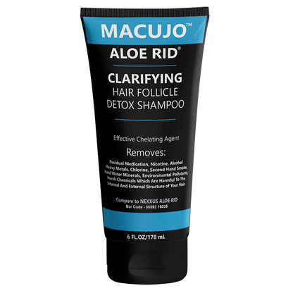 Macujo Aloe Rid Detox Shampoo und Zydot UltraClean Methode – Tiefenreinigung von Schadstoffen, Medikamentenrückständen, Nikotin, Alkohol, Chlor und Passivrauch