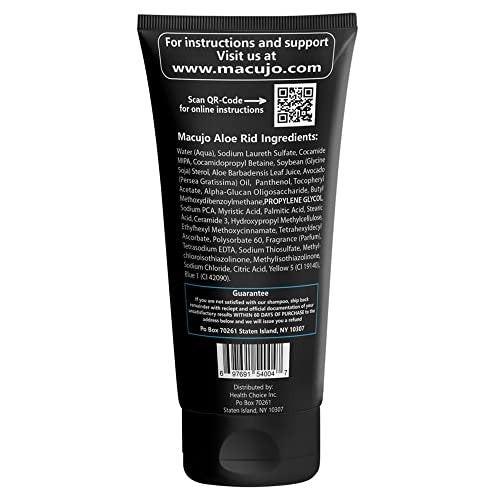 Macujo Aloe Rid Detox Shampoo und Zydot UltraClean Methode – Tiefenreinigung von Schadstoffen, Medikamentenrückständen, Nikotin, Alkohol, Chlor und Passivrauch