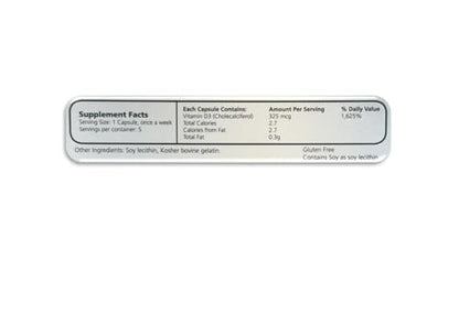 Maximum D3 13.000 IE – 5 Kapseln (5-Wochen-Vorrat) | Hochdosiertes Vitamin D3