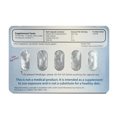 Maximum D3 13.000 IE – 5 Kapseln (5-Wochen-Vorrat) | Hochdosiertes Vitamin D3