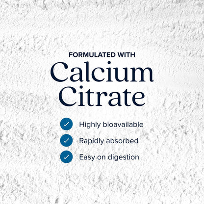 Calcium Citrat 1000mg | Hochdosiertes Calcium für Knochen & Zähne | Hohe Bioverfügbarkeit | Magenfreundlich | Vegan & Non-GMO | 3-Monats-Vorrat | Calciumpräparat für Frauen & Männer | 365 Kapseln
