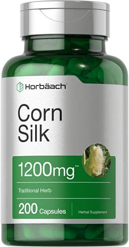 Horbäach Maisseide Kapseln | 200 Stück | Nicht-GVO, glutenfreies Extrakt-Supplement