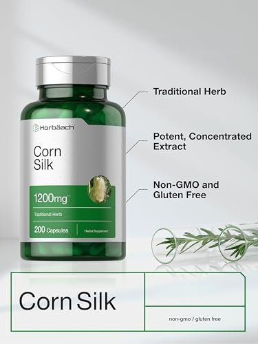 Horbäach Maisseide Kapseln | 200 Stück | Nicht-GVO, glutenfreies Extrakt-Supplement