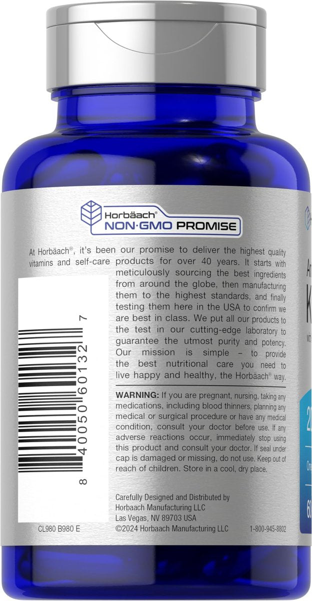 Horbäach Antarktischer Krillöl 2000mg | 60 Weichkapseln | Omega-3, EPA, DHA Supplement | mit Astaxanthin | Non-GVO, Glutenfrei