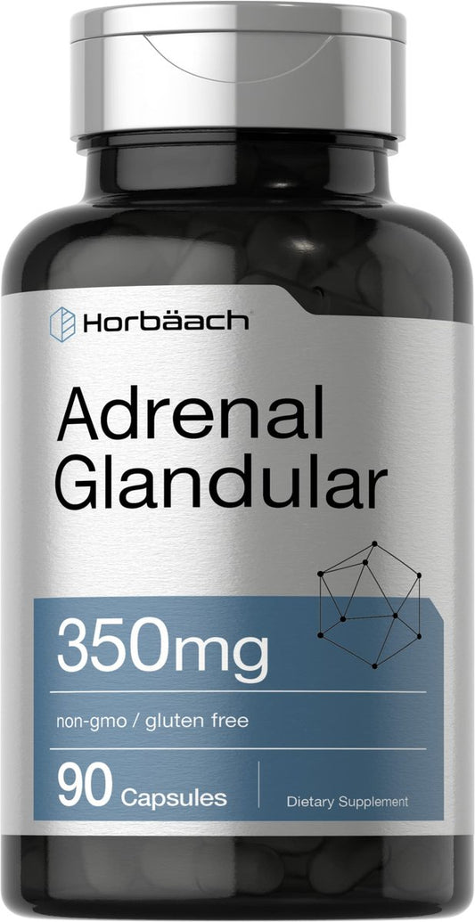 Horbäach rohe Nebennierendrüse | 350 mg | 90 Kapseln | Non-GMO, glutenfrei