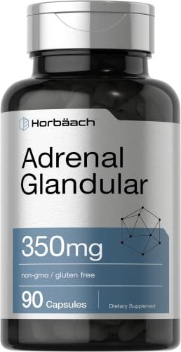 Horbäach rohe Nebennierendrüse | 350 mg | 90 Kapseln | Non-GMO, glutenfrei