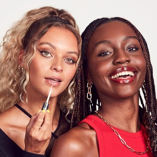 Rimmel Stay Glossy Lip Gloss – Nicht klebrige, leichte Formel für Farbe und Glanz – 185 Grapevine Groove, 5,1 ml