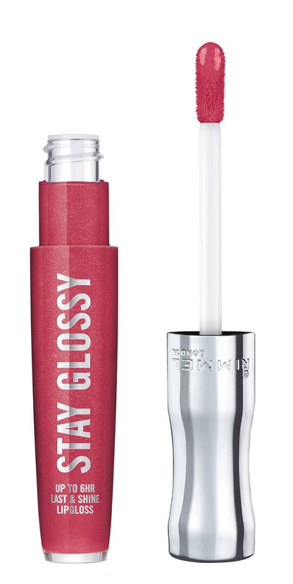 Rimmel Stay Glossy Lipgloss – Nicht klebrig & leicht, Farbe & Glanz, 500 Rulebreaker, 5,1 ml