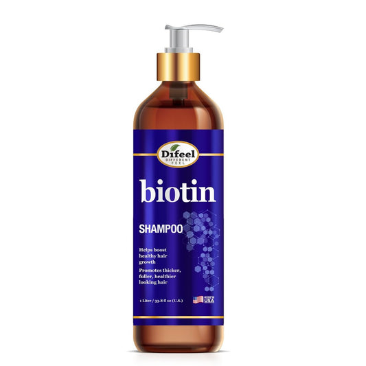 Difeel Pro-Growth Biotin Shampoo 33,8 oz – Shampoo gegen Haarausfall mit Biotin für Haarwachstum