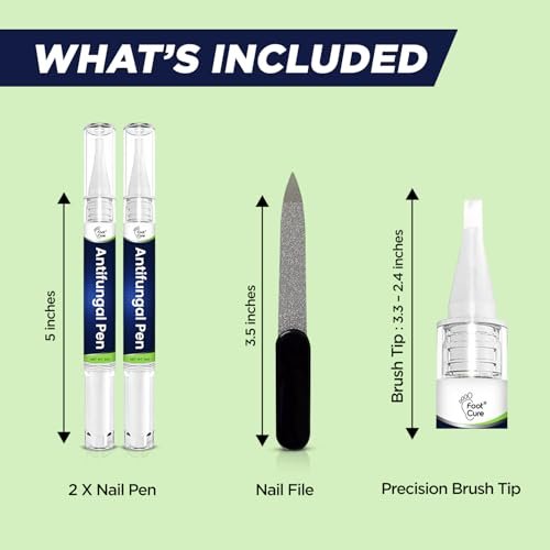 Footcure Antimykotischer Nagelstift – Extra starke Nagelpilzbehandlung mit 25 % Undecylensäure, Teebaum- & Oreganoöl, hergestellt in den USA