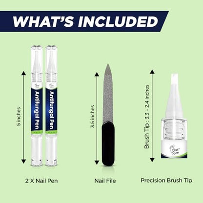 Footcure Antimykotischer Nagelstift – Extra starke Nagelpilzbehandlung mit 25 % Undecylensäure, Teebaum- & Oreganoöl, hergestellt in den USA