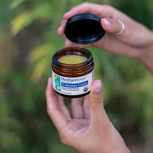 Motherlove C-Section Creme (30ml) – Bio-Kräuter-Narbencreme zur Pflege nach Kaiserschnitt – Lindert Beschwerden, minimiert Narbenbildung & reduziert Narbengewebe – Nicht-GMO, tierversuchsfrei