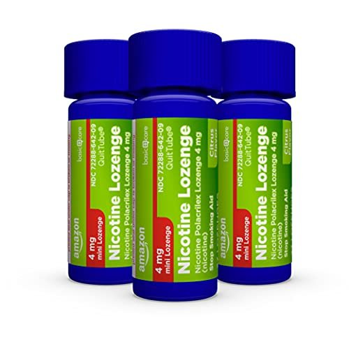 Mini Nikotin-Lutschtabletten 4 mg, Zitrusgeschmack, Raucherentwöhnung, 81 Stück