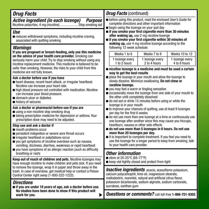 Mini Nikotin-Lutschtabletten 4 mg, Zitrusgeschmack, Raucherentwöhnung, 81 Stück