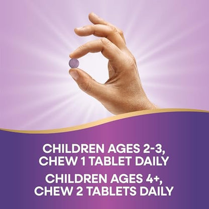 Nature's Way Sambucus Holunder Immun-Kaulutsch für Kinder ab 2 Jahren, Immununterstützung*, Vitamin C, Zink, mit Superfood-Antioxidantien, glutenfrei, 40 Kautabletten