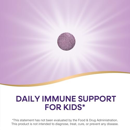 Nature's Way Sambucus Holunder Immun-Kaulutsch für Kinder ab 2 Jahren, Immununterstützung*, Vitamin C, Zink, mit Superfood-Antioxidantien, glutenfrei, 40 Kautabletten