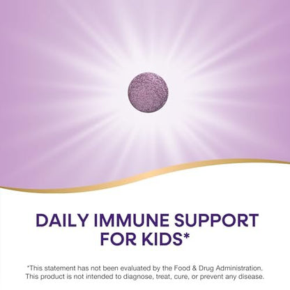 Nature's Way Sambucus Holunder Immun-Kaulutsch für Kinder ab 2 Jahren, Immununterstützung*, Vitamin C, Zink, mit Superfood-Antioxidantien, glutenfrei, 40 Kautabletten
