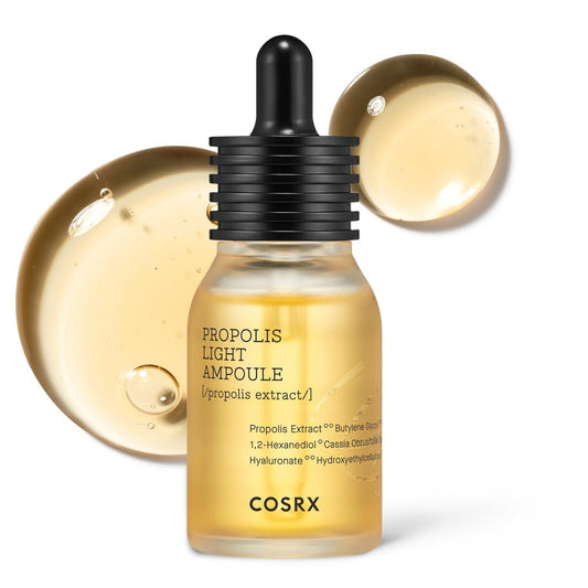 COSRX Propolis Ampulle – Glow Boosting Serum mit 73,5 % Propolisextrakt, 30 ml – Feuchtigkeitsspendende Essenz für empfindliche Haut, feine Linien und ungleichmäßigen Hautton