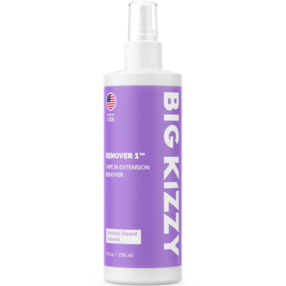 Big Kizzy Tape in Extension Remover Spray - Schnellster und einfachster Tape-In-Entferner (237 ml) - Kompatibel mit allen Echthaar-Extension-Tapes