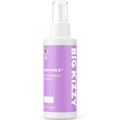 Big Kizzy Remover 2 (118 ml) - Rückstandslöser für Tape-In-Extensions - Schnell und schonend für Echthaarverlängerungen, Perücken und Haarsysteme