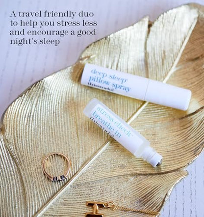thisworks Choose Sleep Travel Kit – Tiefschlaf-Kit mit Mini-Spray und Aromatherapie-Roller, ätherische Öle aus Eukalyptus, Weihrauch und Lavendel, 2x5 ml