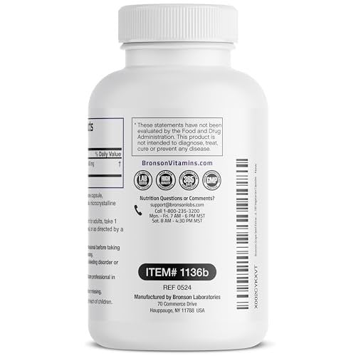 Bronson Traubenkernextrakt 400 mg - Antioxidantien & Immununterstützung - Standardisierter Extrakt mit 95 % Proanthocyanidinen - Nicht-GVO, 180 vegane Kapseln