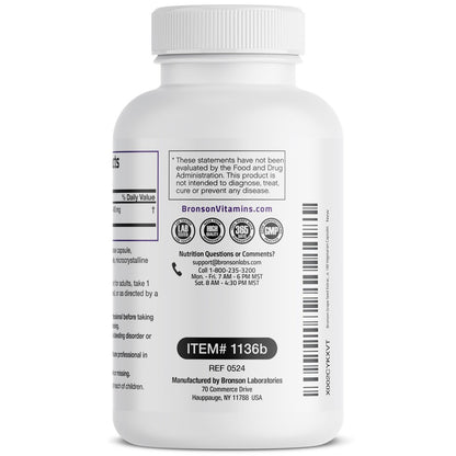 Bronson Traubenkernextrakt 400 mg - Antioxidantien & Immununterstützung - Standardisierter Extrakt mit 95 % Proanthocyanidinen - Nicht-GVO, 180 vegane Kapseln