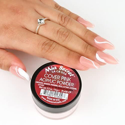 Mia Secret Cover Pink Acrylpulver (227 g) – Professionelles Nailsystem für langanhaltende Nägel