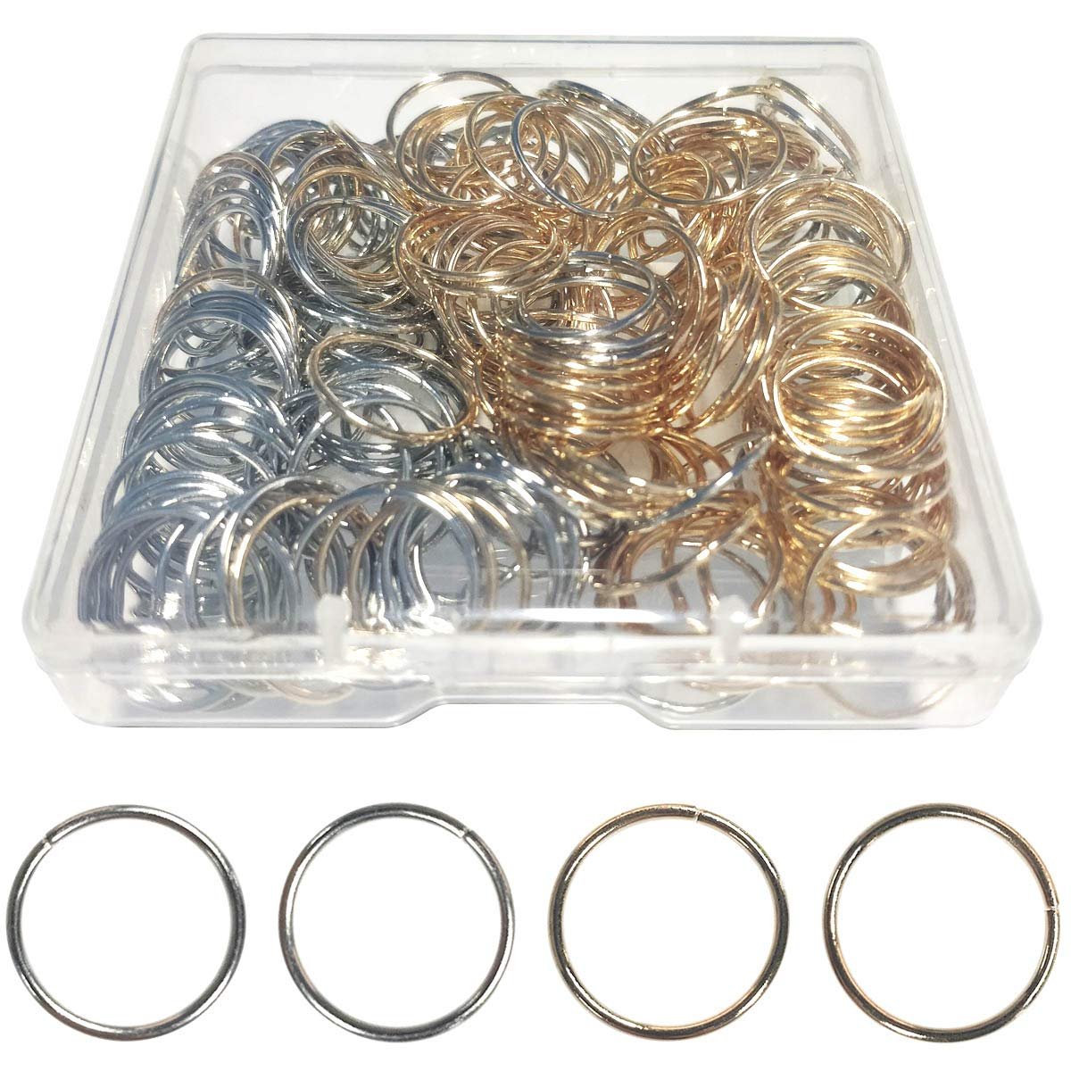 200 Haarringe für Dreadlocks – Gold & Silber – Haarclips für Frauen und Mädchen