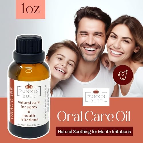 Punkin Bio Zahnfleisch & Mundschmerz Öl – Verdünntes Nelkenöl mit Kamille & Pfefferminze | Natürliche Tropfen für Mundreizungen (30 ml)
