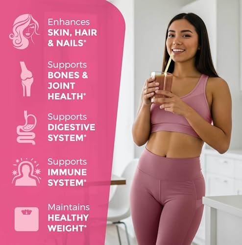 Multi-Kollagen-Peptide-Pulver – Typen I, II, III, V, X, hydrolysiertes Kollagen für Frauen, 99% Absorption, Haut, Haare, Nägel, Gelenke, dreifach raffiniert – kein Klumpen, nicht gentechnisch verändert, glutenfrei, grasgefüttert, ungesüßt