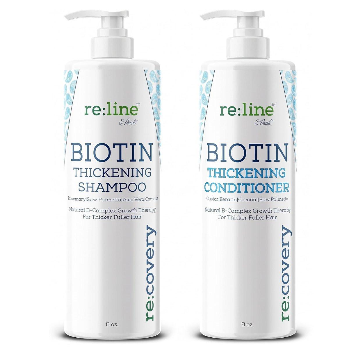 Biotin Shampoo und Conditioner für dünner werdendes Haar – Haarwachstum und Verdickung – Sulfatfrei, für coloriertes Haar – Regenerationsbehandlung für Männer und Frauen